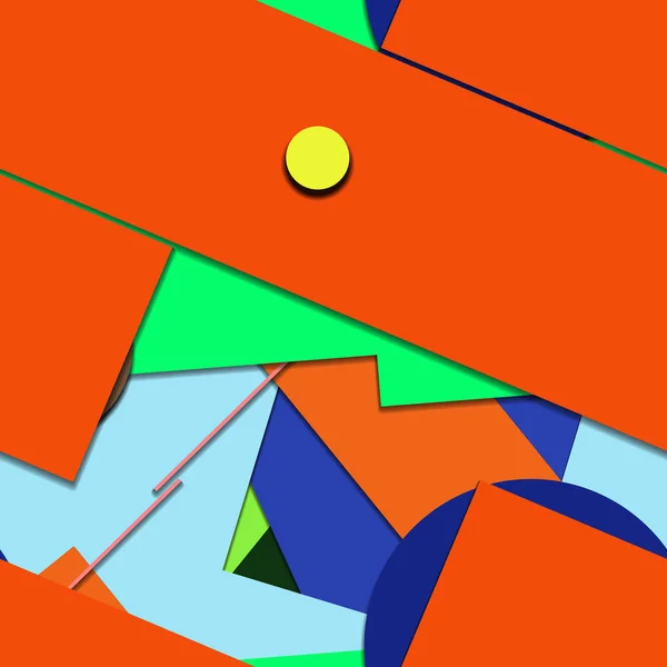 Geometrik Formlar Ile Renkli Kesintisiz Arka Plan — Stok fotoğraf