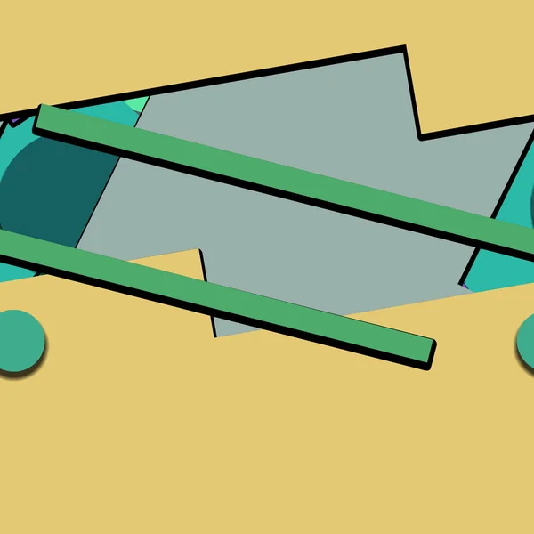 Kolorowe Tło Form Geometrycznych — Zdjęcie stockowe