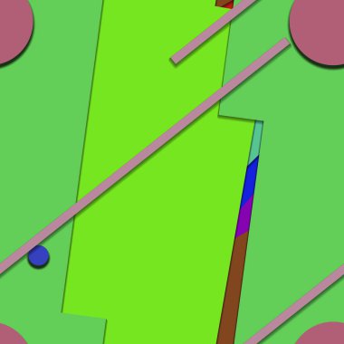 Geometrik formlar ile renkli kesintisiz arka plan