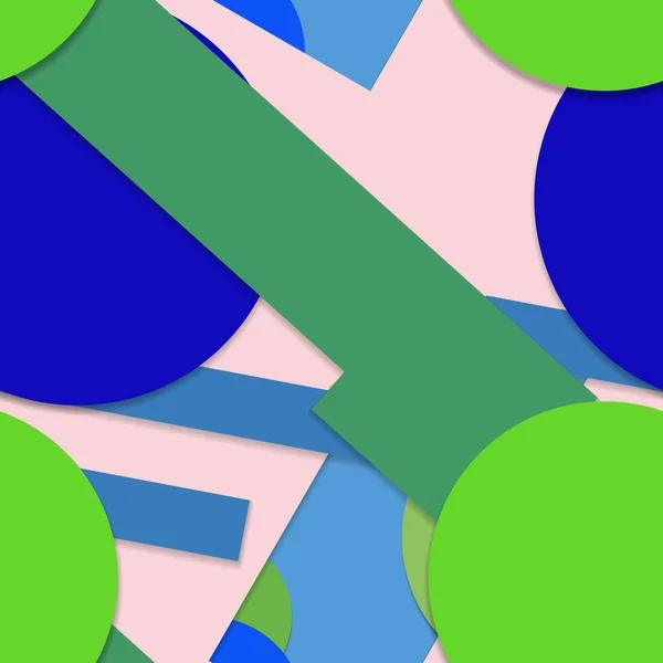 Kolorowe Tło Form Geometrycznych — Zdjęcie stockowe
