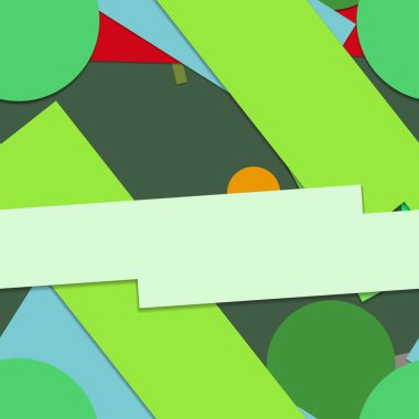 Geometrik formlar ile renkli kesintisiz arka plan