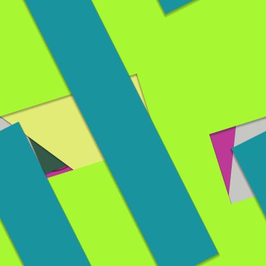 Geometrik formlar ile renkli kesintisiz arka plan