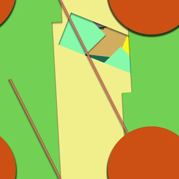 Farbenfroher Nahtloser Hintergrund Mit Geometrischen Formen — Stockfoto
