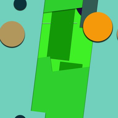 Geometrik formlar ile renkli kesintisiz arka plan