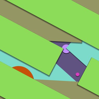 Geometrik formlar ile renkli kesintisiz arka plan