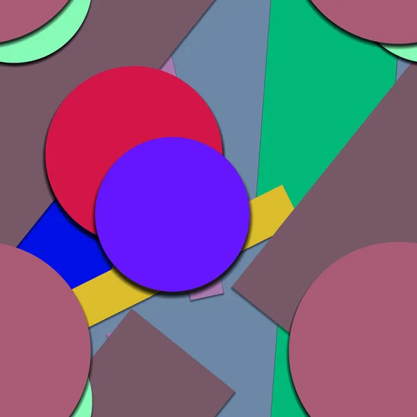 Kolorowe Tło Form Geometrycznych — Zdjęcie stockowe