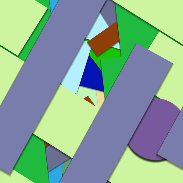 Geometrik Formlar Ile Renkli Kesintisiz Arka Plan — Stok fotoğraf