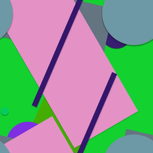 Kleurrijke Naadloze Achtergrond Met Geometrische Vormen — Stockfoto