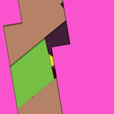 Geometrik formlar ile renkli kesintisiz arka plan