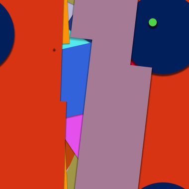 Geometrik formlar ile renkli kesintisiz arka plan