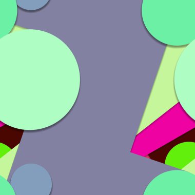 Geometrik formlar ile renkli kesintisiz arka plan