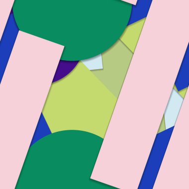 Geometrik formlar ile renkli kesintisiz arka plan