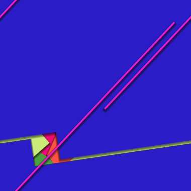 Geometrik formlar ile renkli kesintisiz arka plan