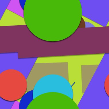 Geometrik formlar ile renkli kesintisiz arka plan