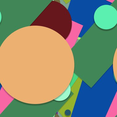 Geometrik formlar ile renkli kesintisiz arka plan