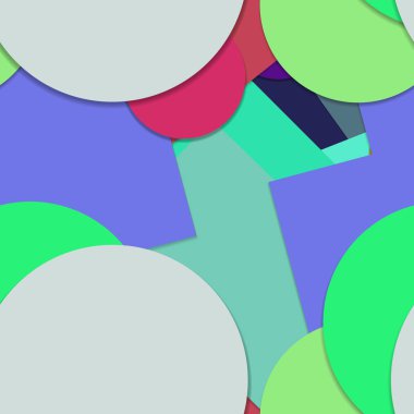 Geometrik formlar ile renkli kesintisiz arka plan