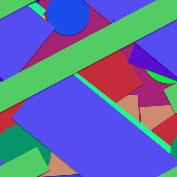 Fondo Inconsútil Colorido Con Formas Geométricas — Foto de Stock