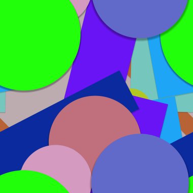 Geometrik formlar ile renkli kesintisiz arka plan