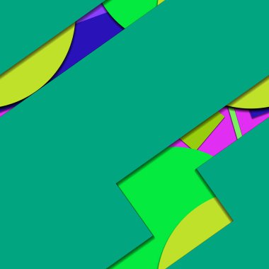 Geometrik formlar ile renkli kesintisiz arka plan