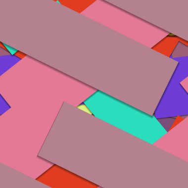 Geometrik formlar ile renkli kesintisiz arka plan