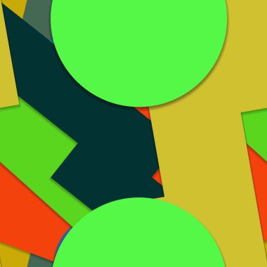 Geometrik formlar ile renkli kesintisiz arka plan