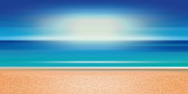 Diseño Fondo Verano Con Playa Mar Orilla Del Mar Ilustración — Archivo Imágenes Vectoriales