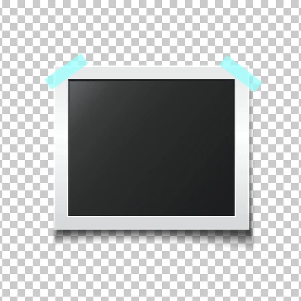 Fotorahmen Isoliert Auf Transparentem Hintergrund Bilderrahmen Für Ihre Fotografie Und — Stockvektor