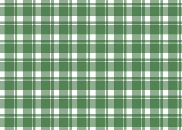 Vector green seamless pattern for checkered tablecloth — Stock Vector