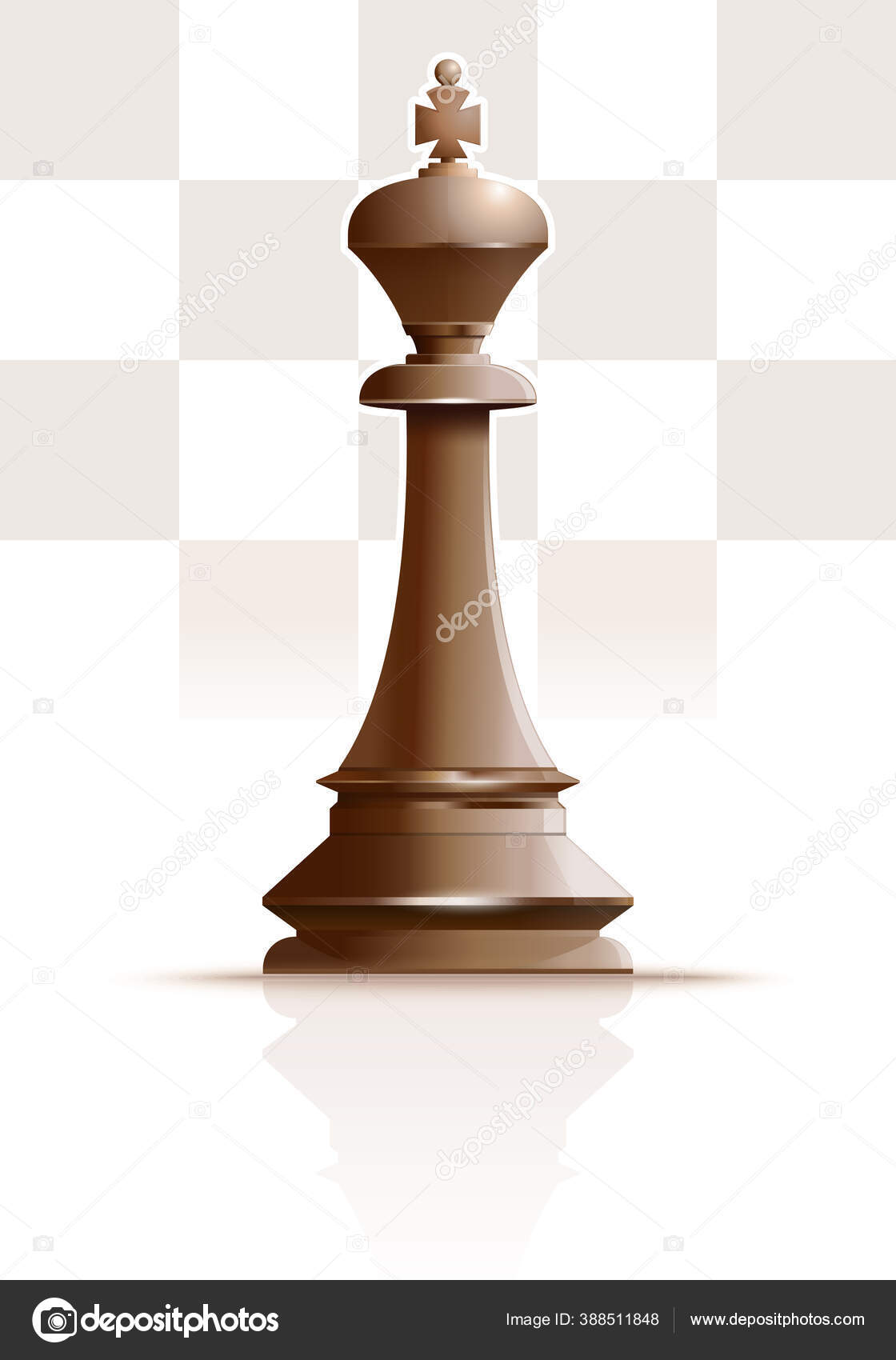 Tabuleiro de xadrez realista com conjunto de figuras em preto e branco 3d