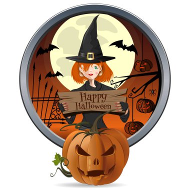 Cadılar Bayramı tasarımı. Üzerinde 