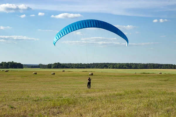 Moto Paragliding Ground Air — Stock Photo, Image