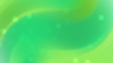 4K 'da parçacık etkisi olan yeşil eğimli arkaplan. Soyut hareket ve ışıldayan doku rahatlıyor