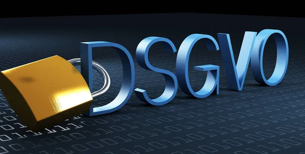 Dsgvo Datenschutz-Grundverordnung, Gdpr temel veri koruma yönetmeliği için Alman metin