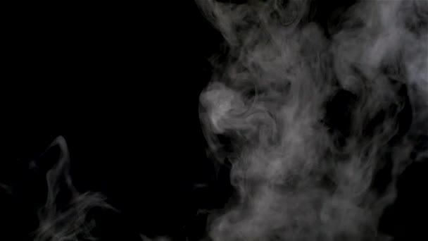 Smoke on a black background — Stock Video