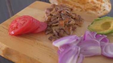 Meksika Burrito gıda için ürün hazırlama