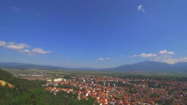 Güzel dağ manzarası. Razlog Bulgaristan