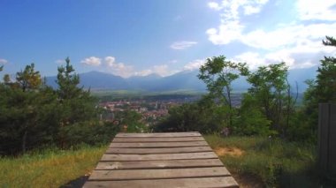 Güzel dağ manzarası. Razlog Bulgaristan