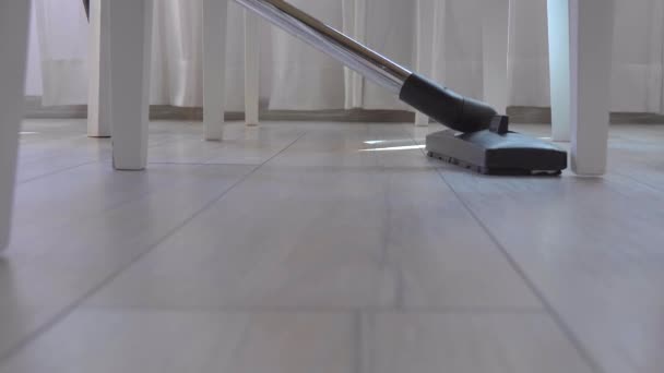 Home vacuum cleaner. Home cleaning with a vacuum cleaner — Stock Video