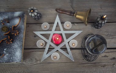 Kehanet ayin için Wiccan sembolleri