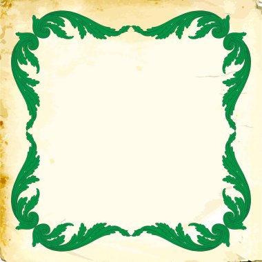 Tasarım için vintage elementlerin vektör barok 'u. 