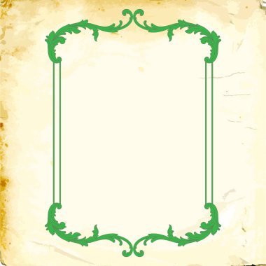 Tasarım için vintage elementlerin vektör barok 'u. 