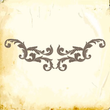 Tasarım için vintage elementlerin vektör barok 'u. 