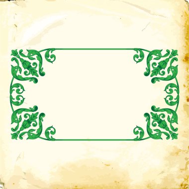 Tasarım için vintage elementlerin vektör barok 'u. 