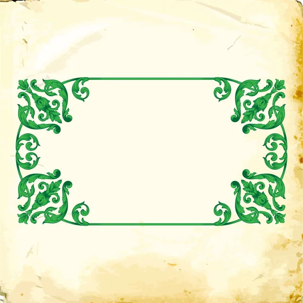 Tasarım için vintage elementlerin vektör barok 'u. 