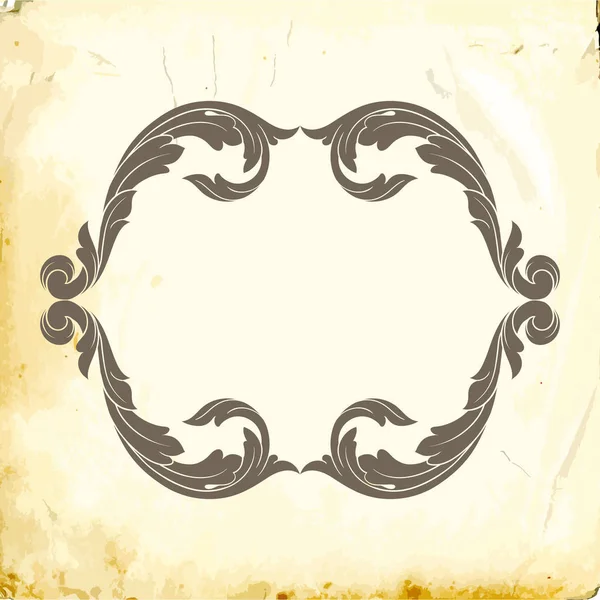 Tasarım için vintage elementlerin vektör barok 'u. 