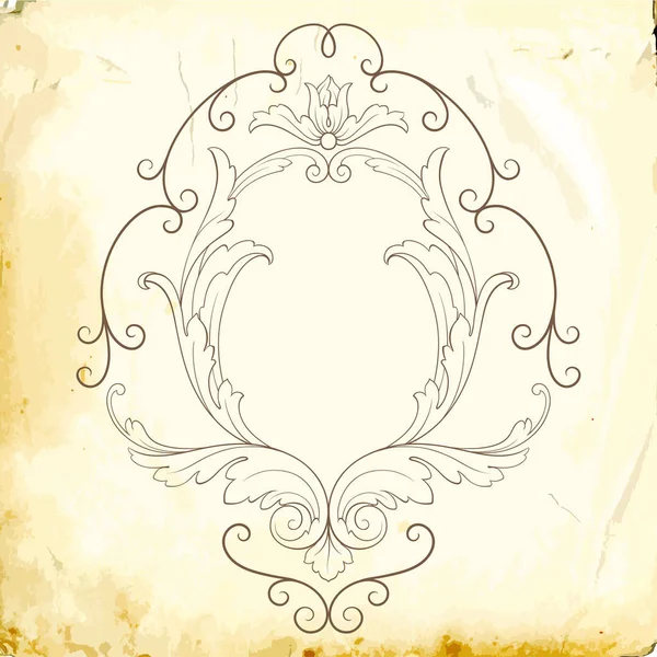 Tasarım için vintage elementlerin vektör barok 'u. 