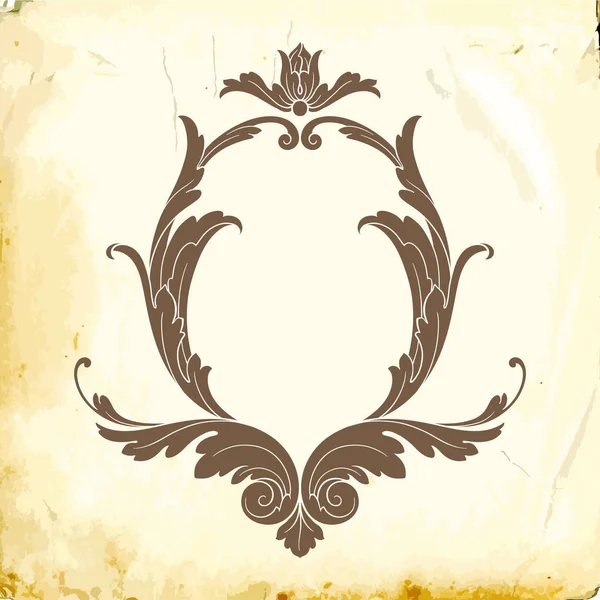 Tasarım için vintage elementlerin vektör barok 'u. 