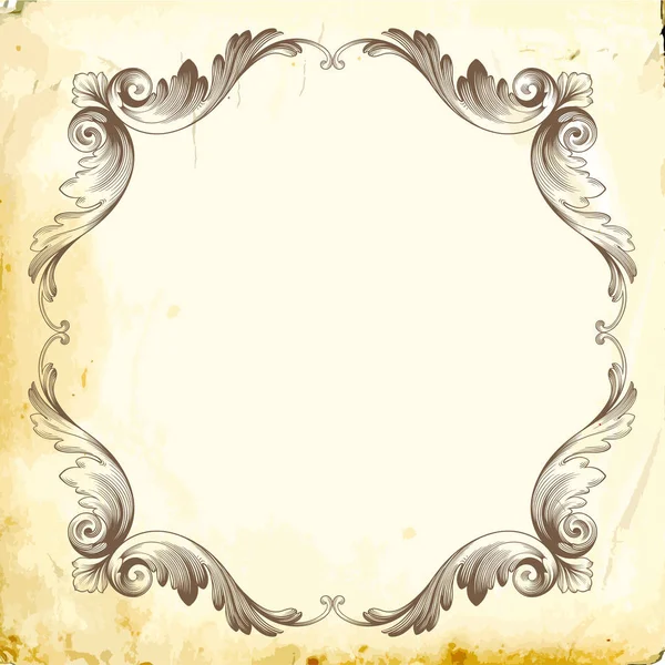 Tasarım için vintage elementlerin vektör barok 'u. 