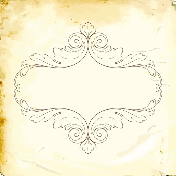 Tasarım için vintage elementlerin vektör barok 'u. 