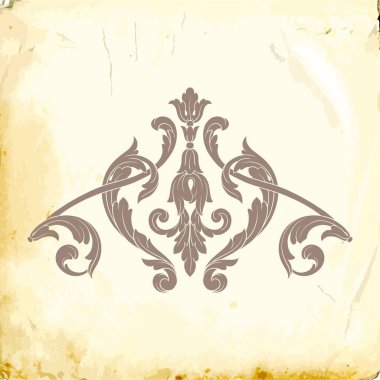 Tasarım için vintage elementlerin vektör barok 'u. 